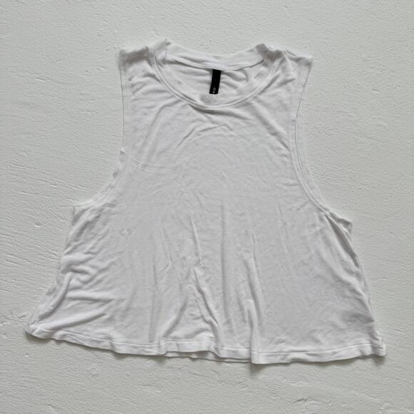 Carbon38 Crop Tank Top 2.0 White, Size Small - Picture 1 of 6